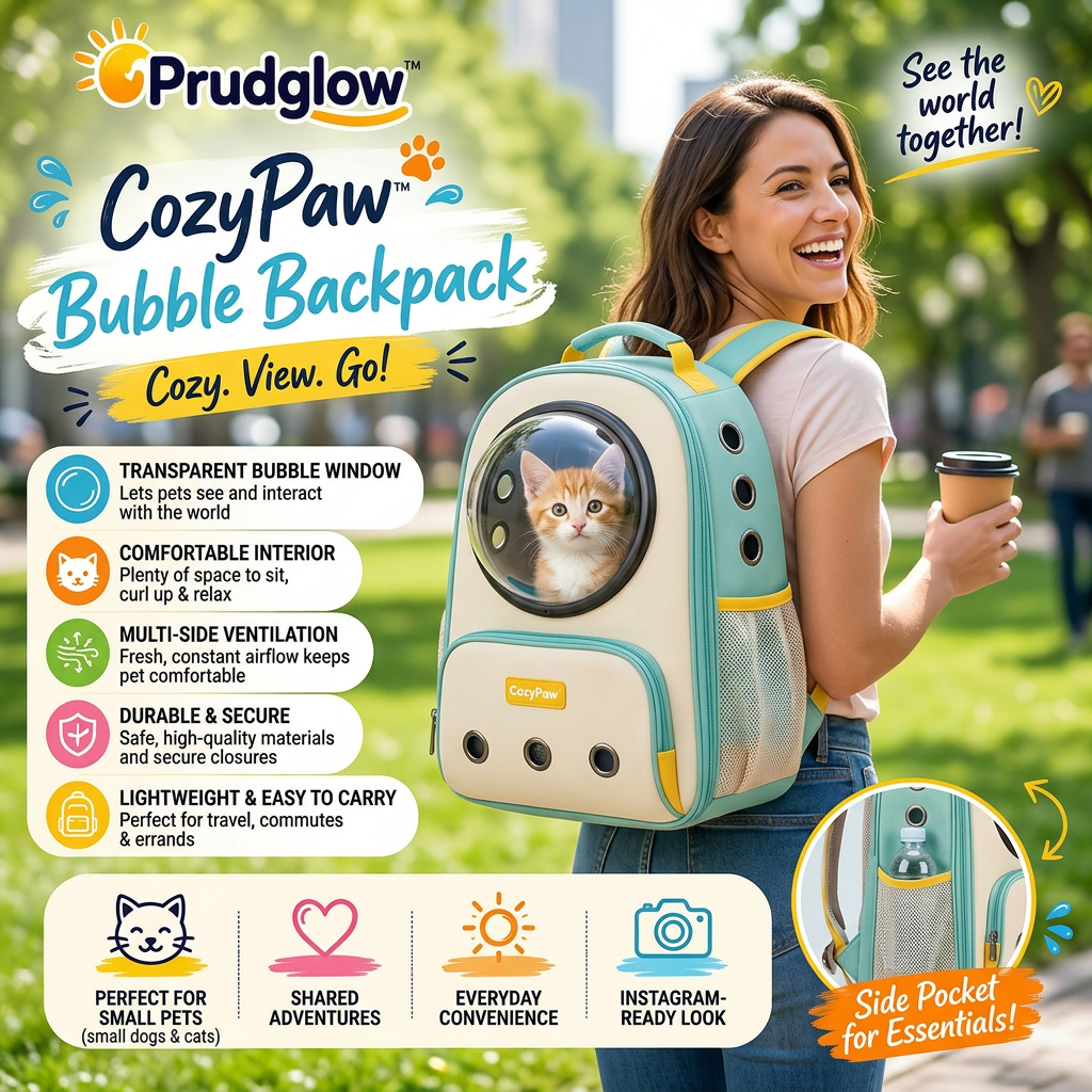 Prudglow™ CozyPaw Bubble Backpack